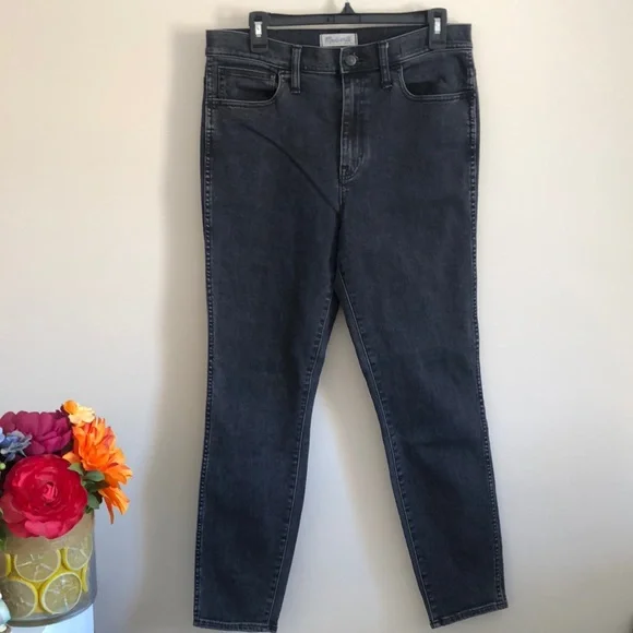 Brand New MADEWELL 10”High Riser Skinny Skinny Charcoal Jeans - Picture 2 of 9